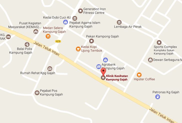 peta klinik kg gajah