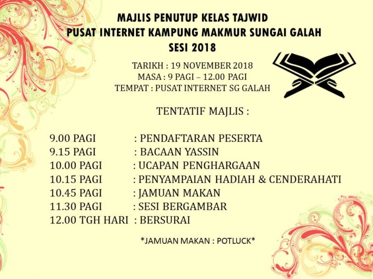 MAJLIS PENUTUP TAJWID