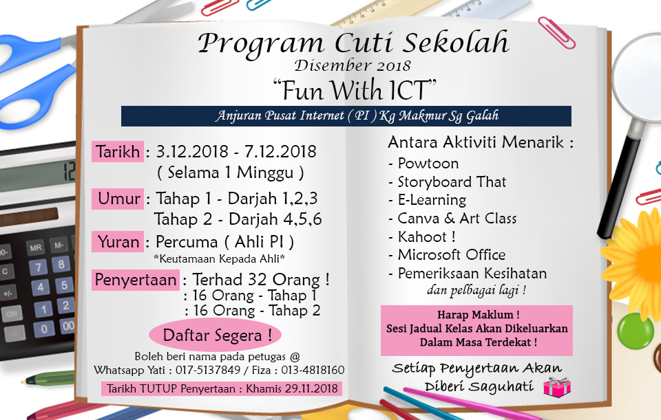 Poster Program Cuti Sek Bulan 12.2018
