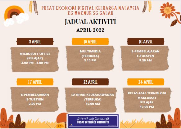 JADUAL BULAN 4