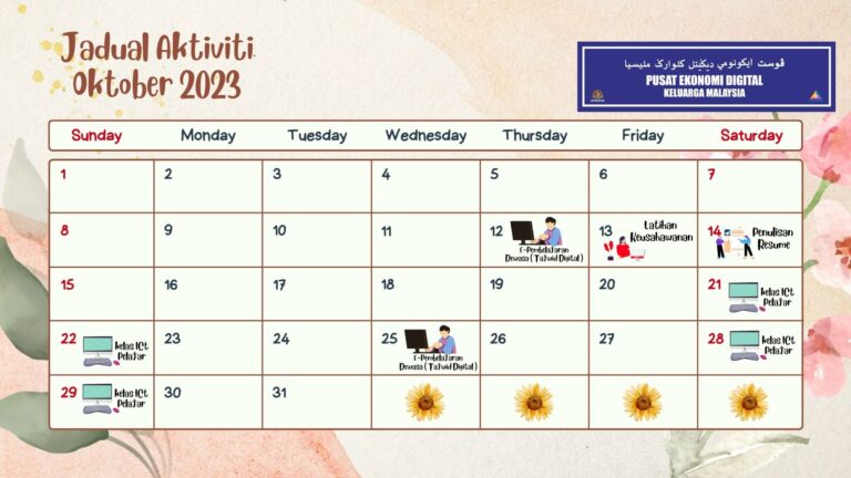 Light Grayish Orange Aesthetic Desk 2023 Calendar