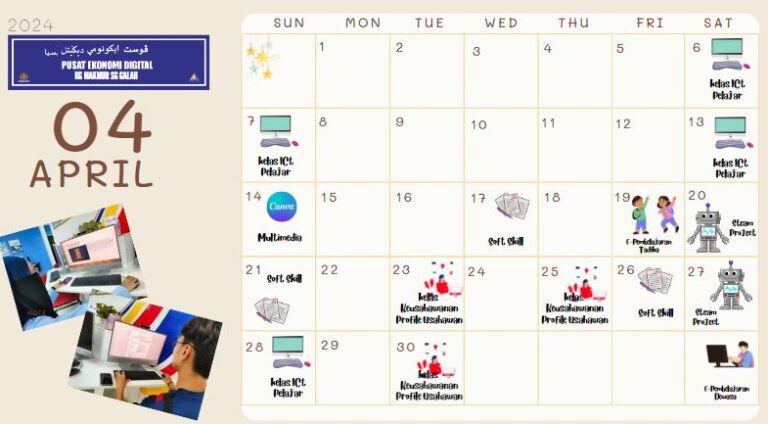 jadual bulan 4
